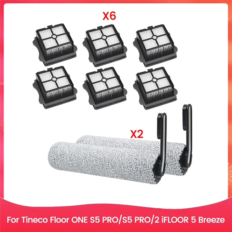 BAAN-HEPA filtre brosse rouleau ensemble pour Tineco Floor ONE S5 S5PRO S5PRO 2 IFLOOR 5 brise humide sec aspirateur pièces de rechange