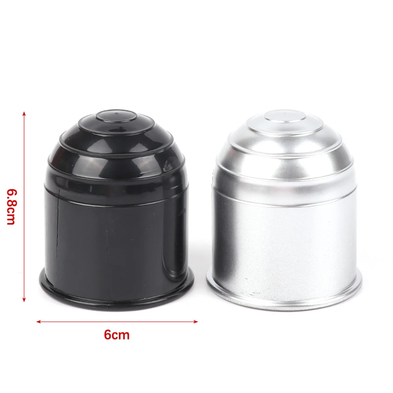 1PCS Car Vehicle Auto Tow Bar Ball Cover 50mm Simplicity Plastic Prevent Grease and Dirt Cap Hitch Caravan Protection Universal view 6