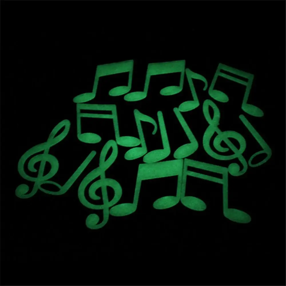Mural, Wall Decor for 's Luminous Wall Stickers Musical Note Glow In The Dark