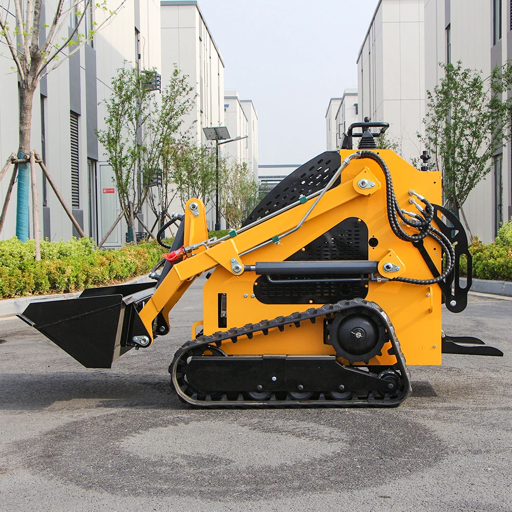 Maßgeschneiderter Mini-Lader für Zuhause, Bauernhof, Garten, Fahrt auf Kompaktladern, multifunktionaler YG-T360 Mini-Raupen-Kompaktlader