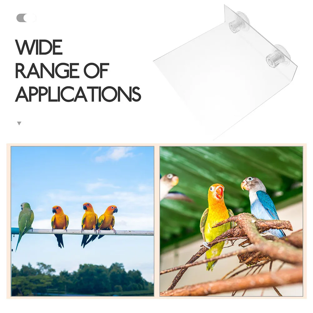 2Pcs Parrot Platform Suction Cup Adjustable Height Portable Perch Window Shower Stand Bird Rack for Cockatoos Parakeets