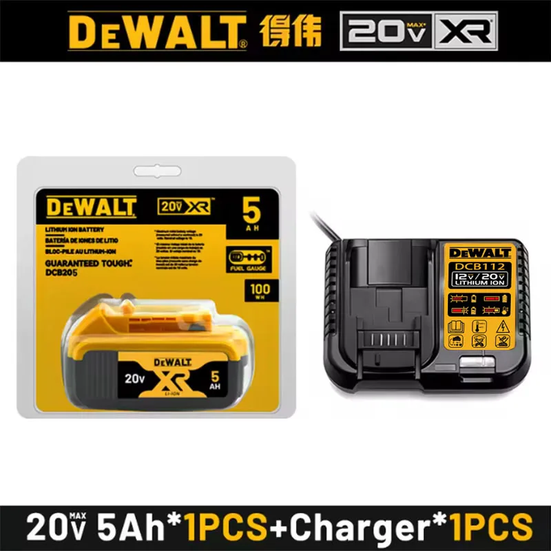 

Original DeWalt 6Ah/5Ah 20V Battery Replaceable DCD887 DCD805 DCF860 Dcd796 DCG406 DCF880 DCF512 DCD805 power tools battery