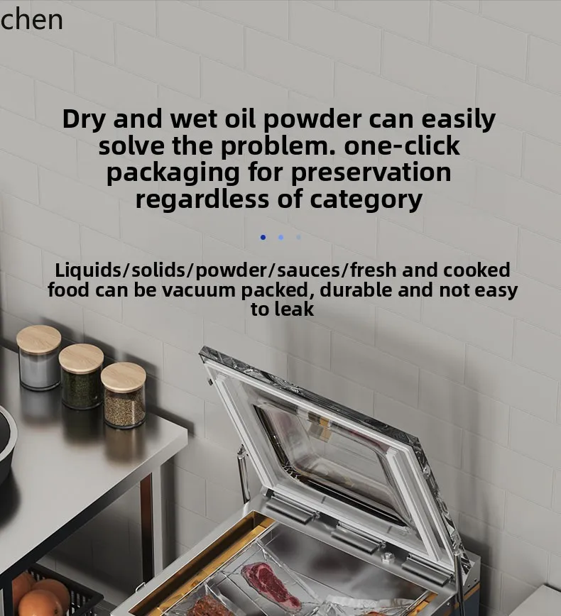 HXL vacuum food packaging machine automatic vacuum sealing wet and dry compressor