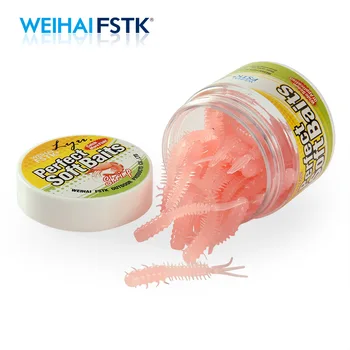 シリコーンワームソフト釣りルアー 4 センチメートル 0.4 グラム人工ゴムミミズ餌柔軟なルアーペスカジグトラウトジグソフト餌