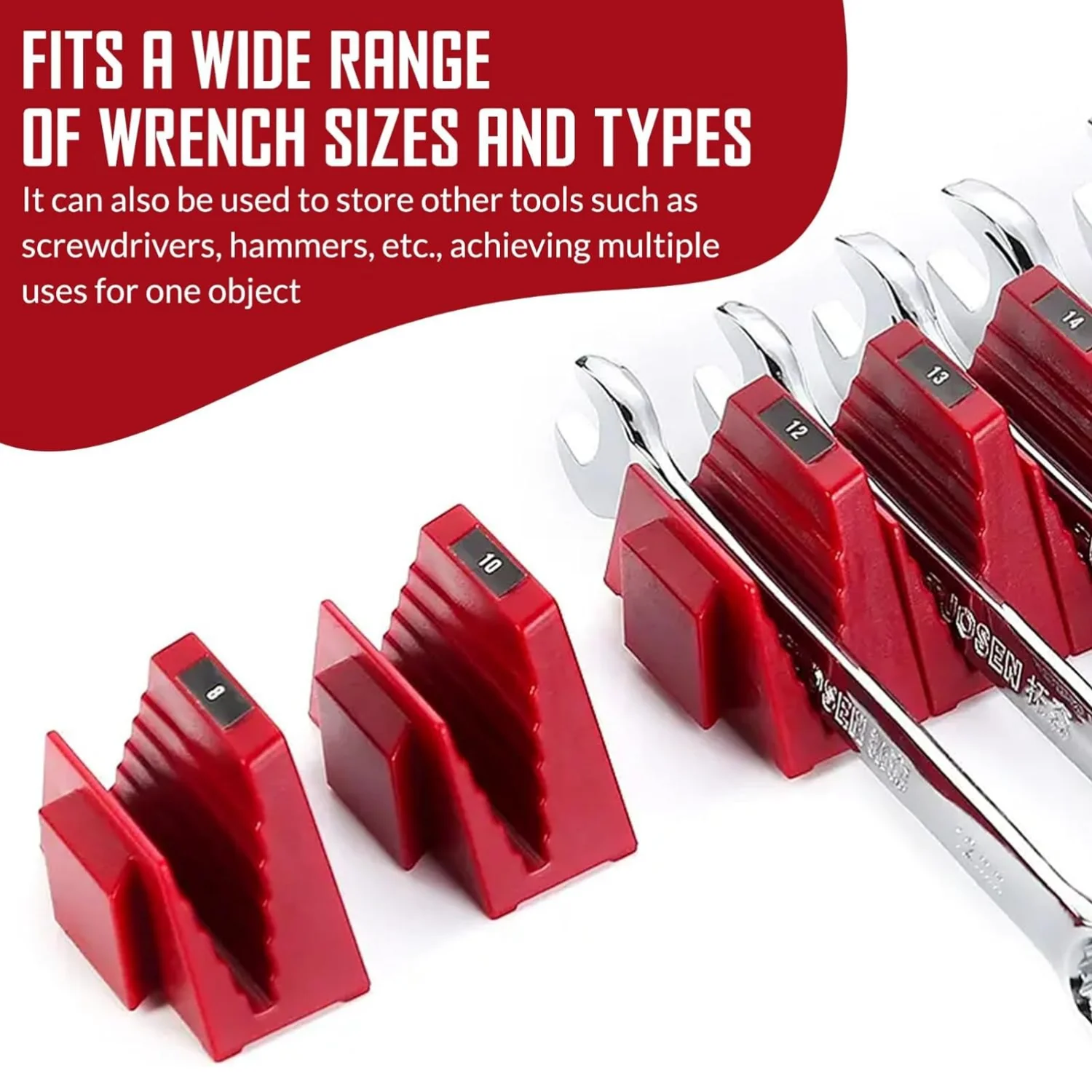 12 قطعة من منظمات المفتاح المغناطيسي لأدراج الأدوات - حامل تخزين أدوات مغناطيسي قابل للتخصيص لتنظيم صندوق الأدوات