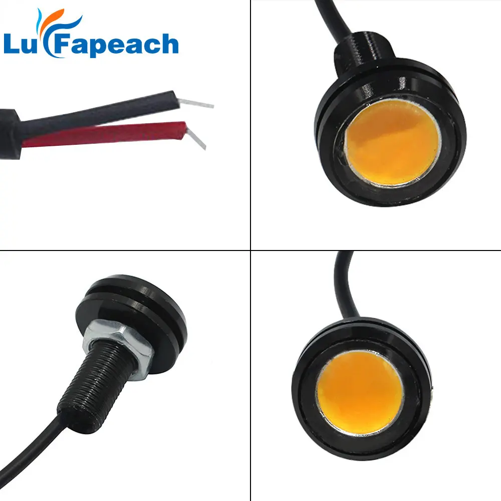 1 Pcs 22MM Car Eagle Eye DRL Led Daytime Running Lights LED 12V Backup Reversing Parking Signal Automobiles Lamps DRL Car stylin