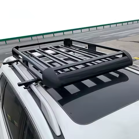 Aluminum Alloy 160*100cm Double Deck Car Roof Rack SUV RoofAluminum Alloy Cargo Carrier Basket Cargo Roof Rack