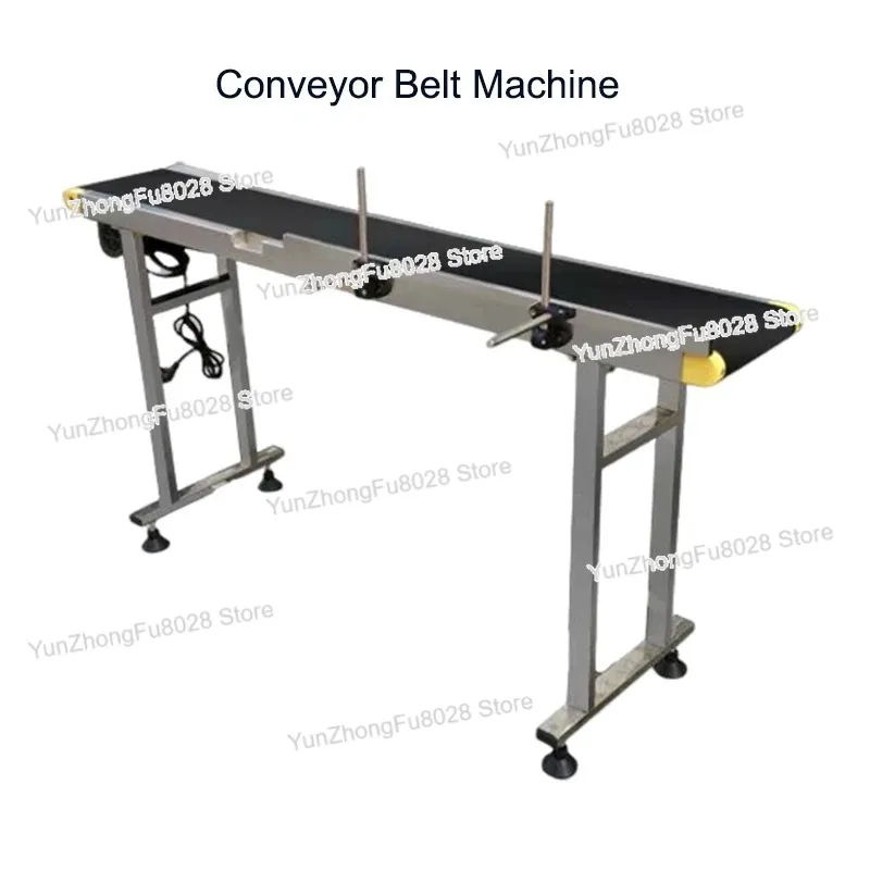 150 CM PVC Conveyor Belt Machine Adjustable  Stainless Steel GuardrailAutomatic Electrical Industrial Transport belts
