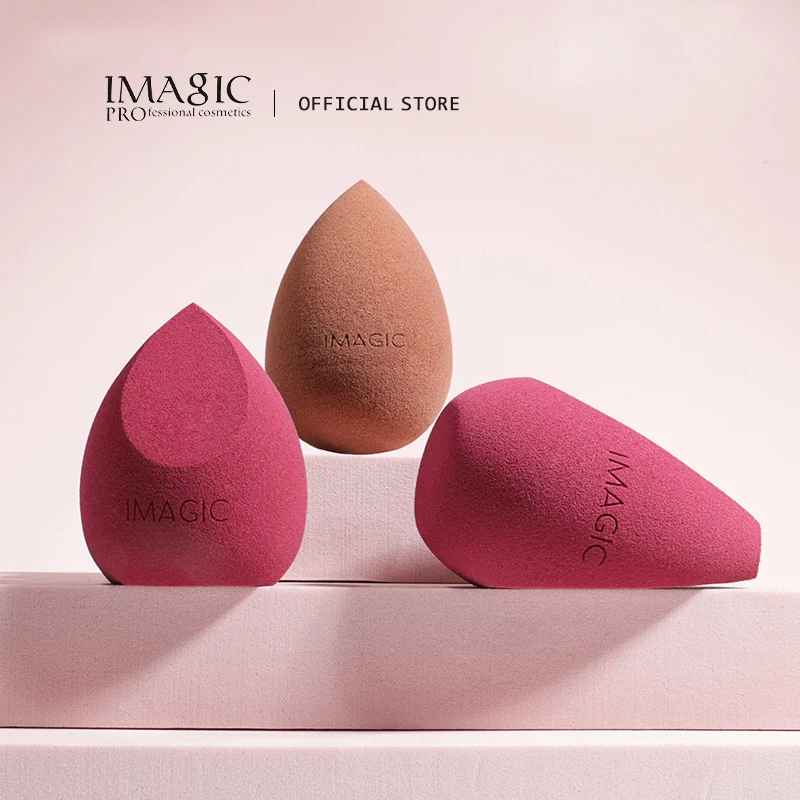 

IMAGIC 10PCS/KIT Makeup Sponge Soft For Foundation Concealer Cream Wholesale Healthy Latex Smooth Wet And Dry Women Makeup Tool