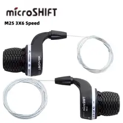 microSHIFT M25 Twist Grip Gear Shifters Trip 3X5/6/7/8 Speed Twist Shifter Bicycle Bike Shifter Derailleur Compatible for Shiman