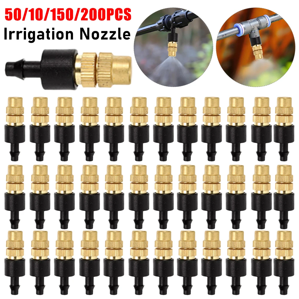 

50 шт. регулируемых латунных распылительных насадок для садового шланга, головки-распылители для полива сада