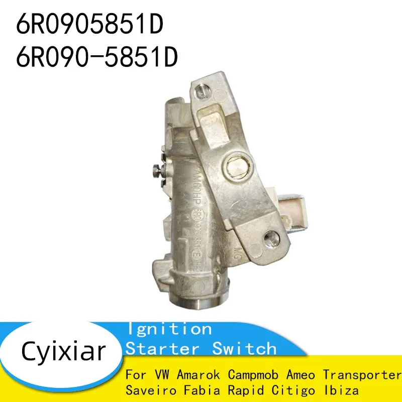 6R0905851D Ignition Starter Switch Steering Lock Car for VW Amarok Campmob Ameo Transporter Saveiro Fabia Rapid Citigo Ibiza