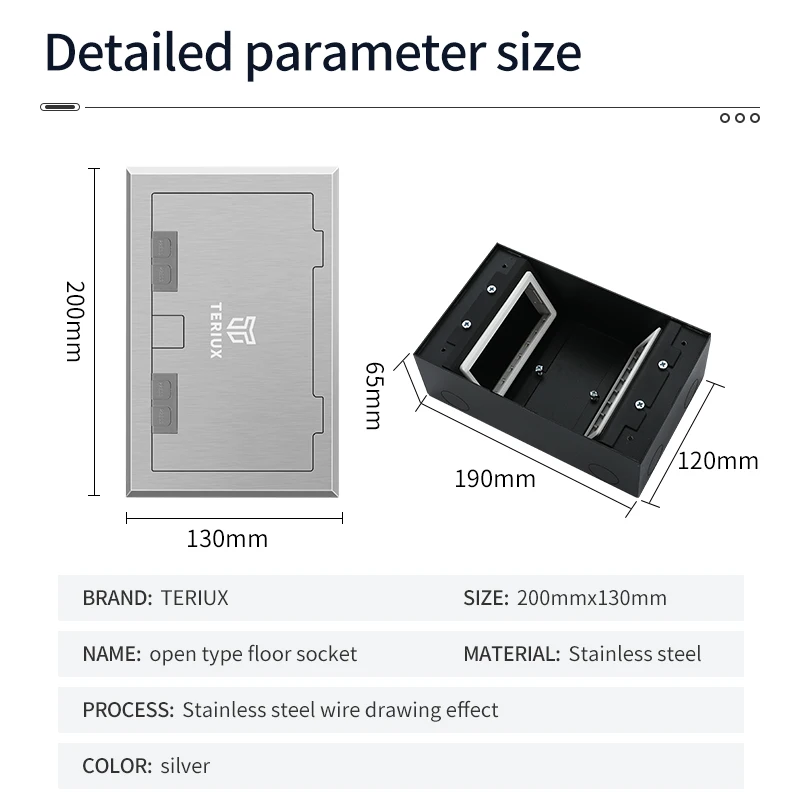 Factory sale  socket open type floor socket  recessed floor socket 250v manufacturer built in socket