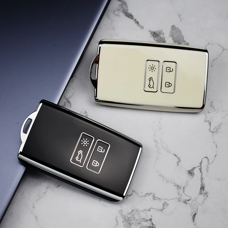 NEW TPU Car Key Cover Case Fob For Renault Captur Megane Talisman Espace Clio Zoe Koleos Scenic 4 Arkana Dacia Sandero Card
