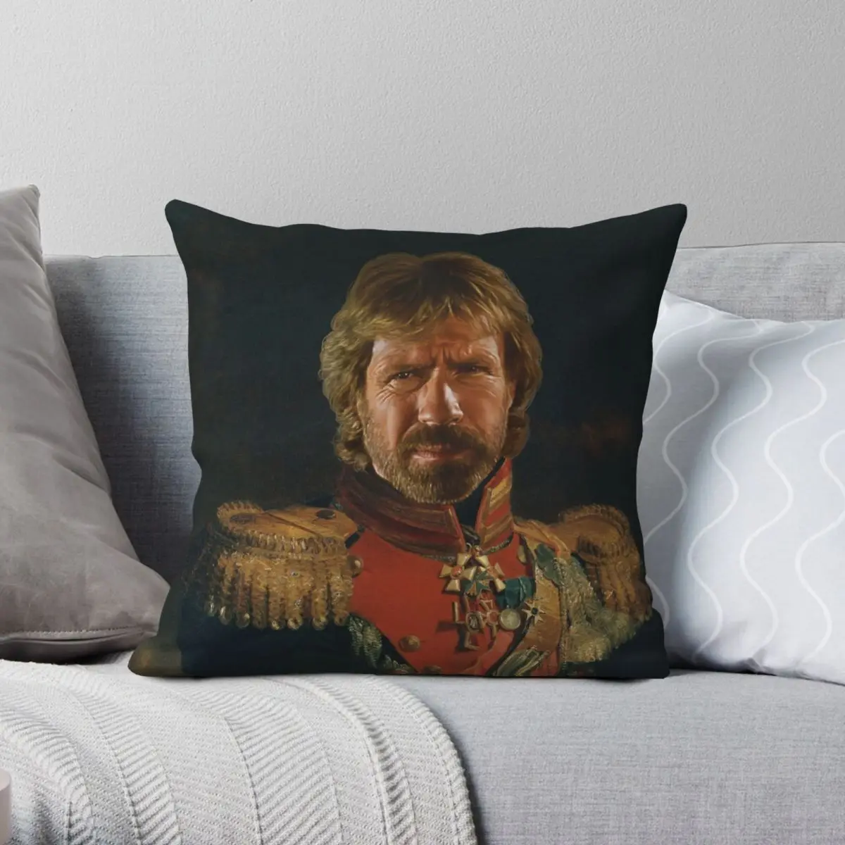 Chuck Norris Replaceface Pillowcase Polyester Linen Velvet Printed Zip Decor Throw Pillow Case Bed Cushion Cover