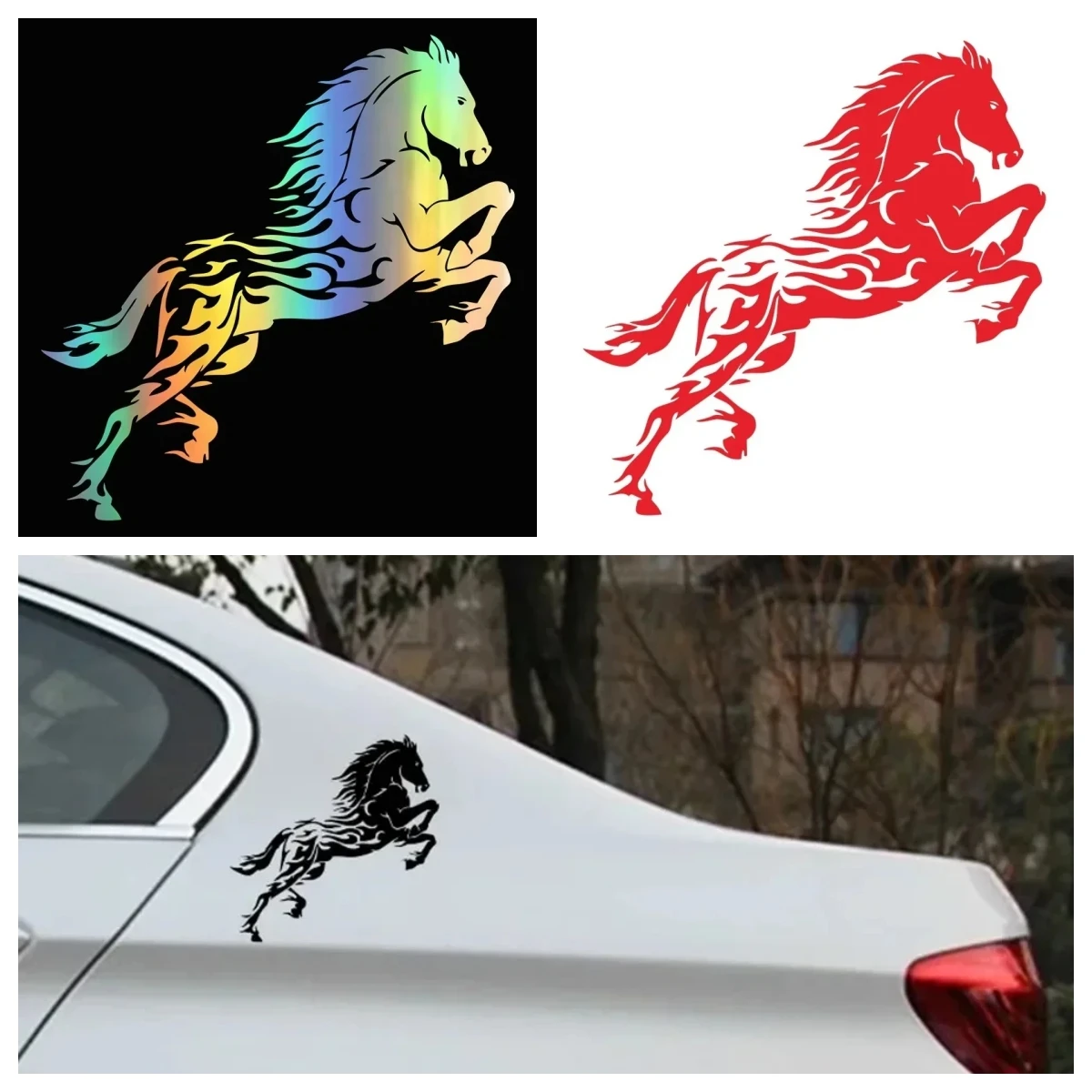 1PC Car Sticker Handsome Horse Waterproof Vinyl Decal Car Accessories Pegatinas Para Coche DIY Car Styling Accessories