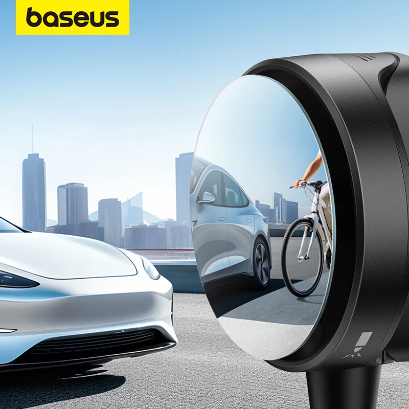 

Baseus Rearview Backseat Mirror Clarity Wide-Angle 360 Degree Adjustable Blind Spots Safety Hammer Emergency Rear View Mirror