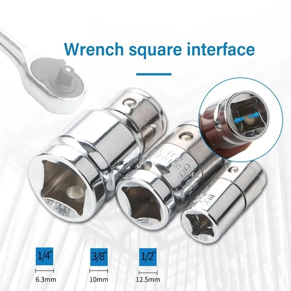 1/4 Zoll 3/8 Zoll 1/2 Zoll Ratschenadapter mit Vierkantantrieb auf 6,3 mm 8 mm 10 mm Sechskant-Schraubendreheradapter – Detail 4