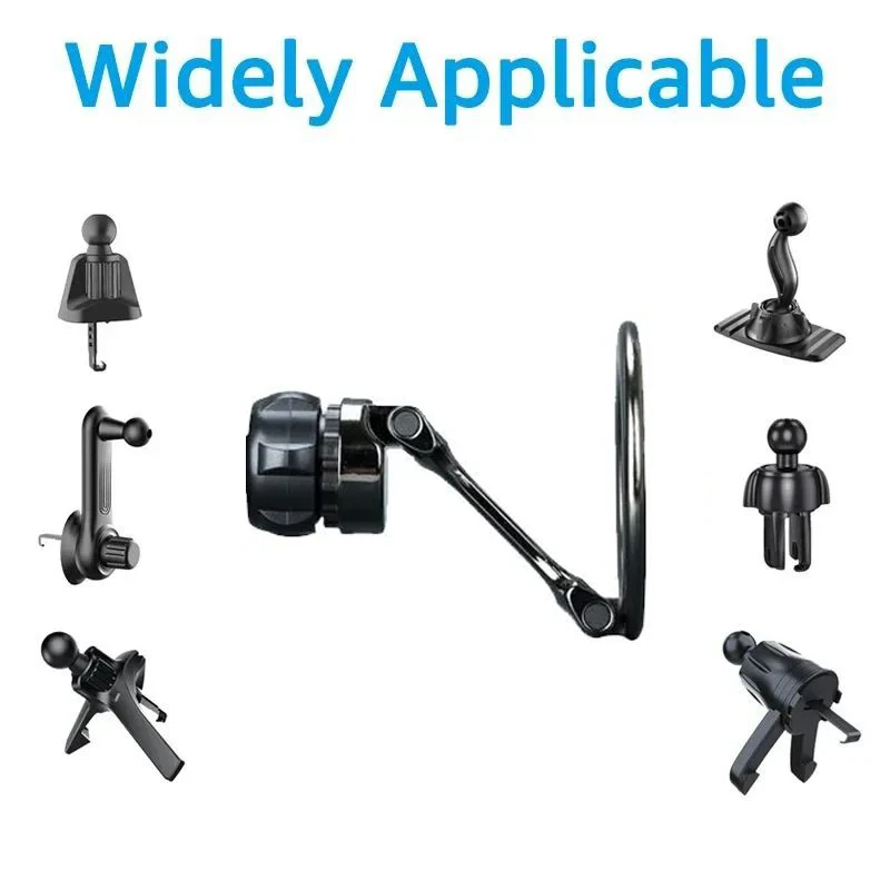 Verlängerungsstange, Autohalterung, Zubehör, universell, faltbar, magnetisch, Autotelefonhalter, Teile für 17 mm Kugelkopf, Basis, Magnethalter – Detail 5