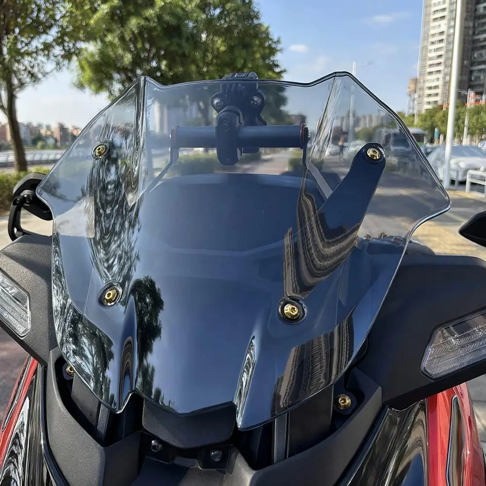 

Переднее лобовое стекло для Yamaha X-MAX 300 2025, лобовое стекло мотоцикла, прозрачное ветрозащитное, уменьшает ветроустойчивость, аксессуары N0S6