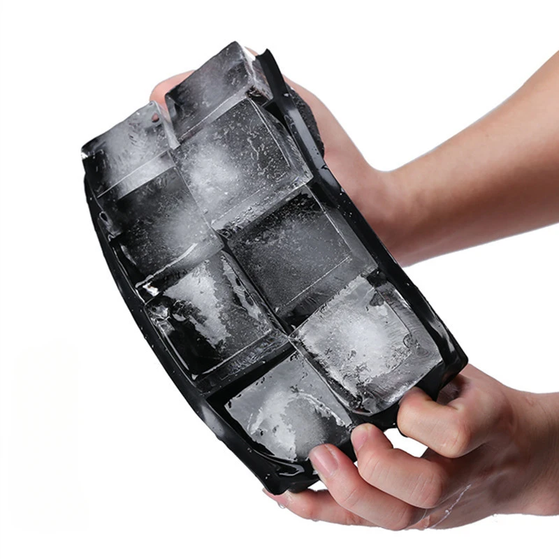 

Reusable Safe Large Ice Ball Mold With Lid Bar Round Square Grid Whiskey Ice Maker Silicone Ice Cream Tray Mold Kitchen Tool DIY