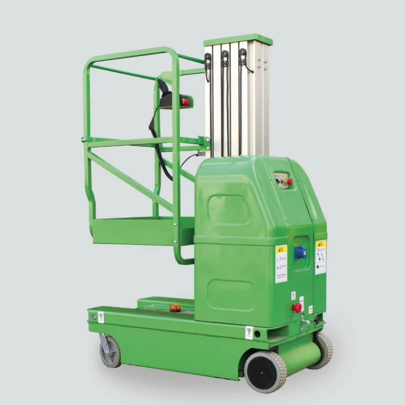 Full self-propelled aluminum alloy sloop lift freight elevator high-altitude unloading platform