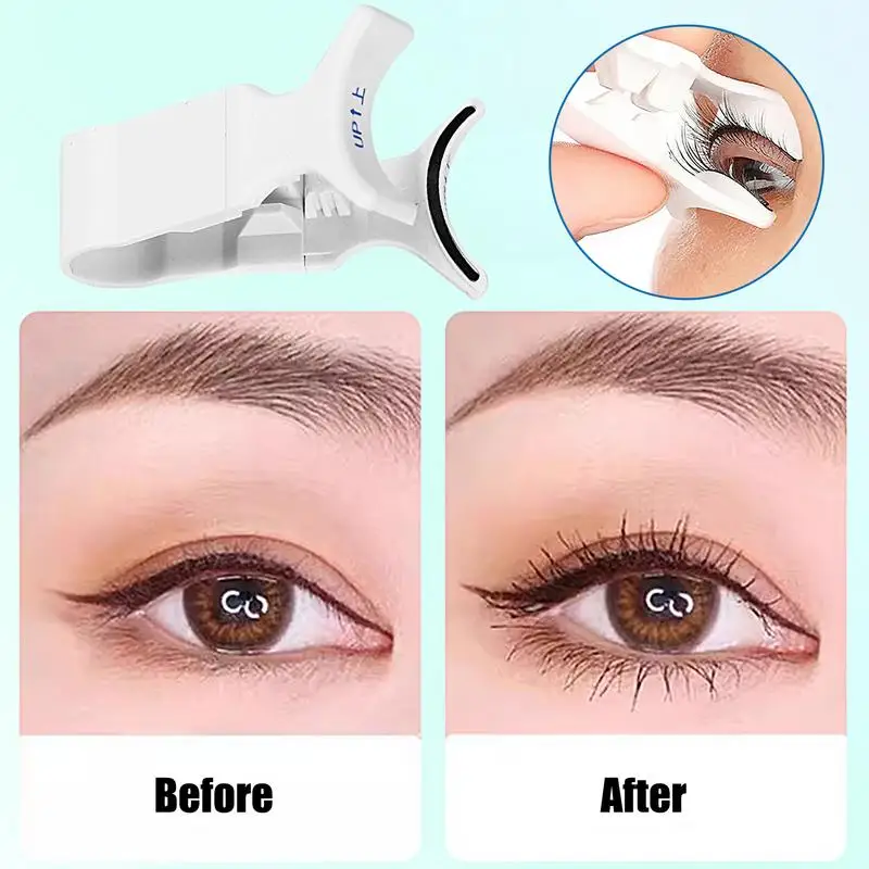 False Eyelash Applicator Lazy V Clip Eyelash Curler 3D Curved Eyelashes Tweezer Curler Clip Clamp Makeup Tools