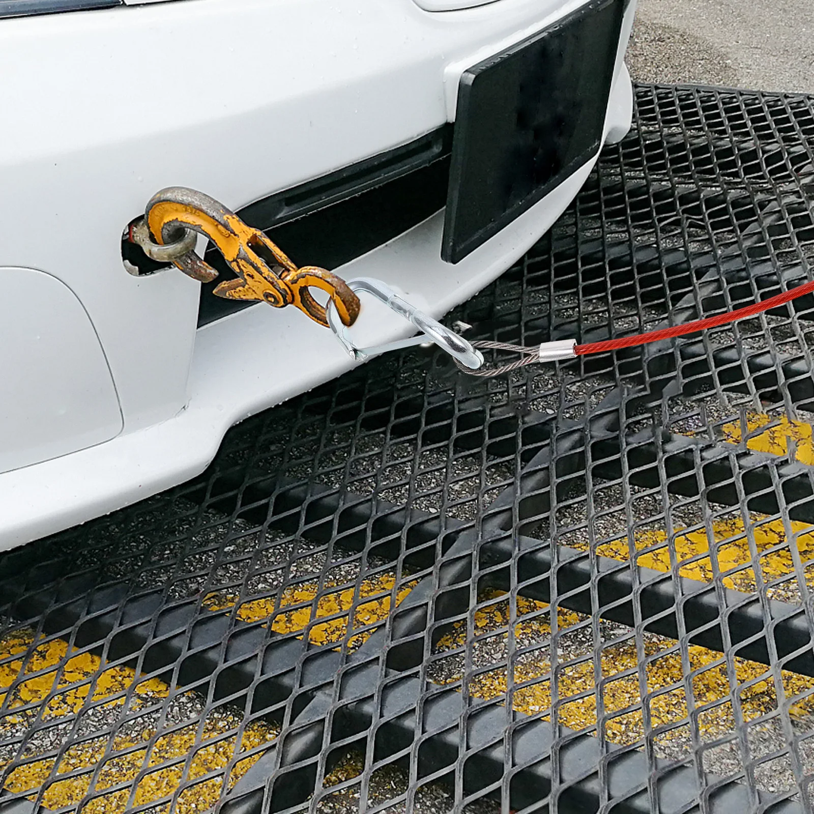 

Heavy Duty Stainless Steel Tow Rope Detachable Design Universal Fit For Cars Rvs Optimal Length Trailer Accessories Trailer