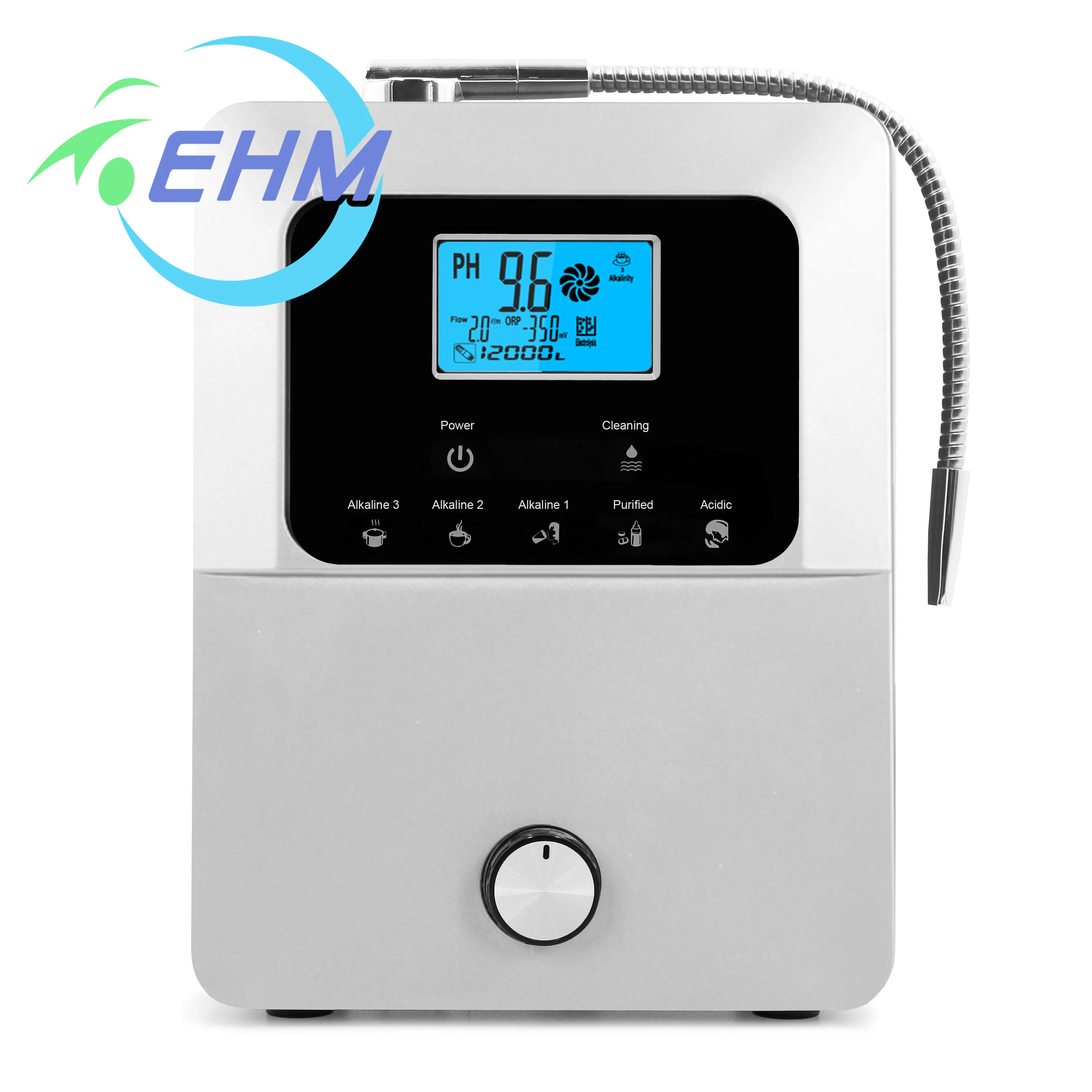 Display temperature Intelligent voice system Ionized Alkaline Water Ionizer OEM Hot Sale water purification systems maker