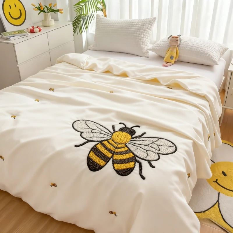 

Тяжелое самое теплое одеяло с вышивкой King Queen Size Ультрамягкое постельное белье на весь год Круглое использование в холодную погоду Наполнитель одеяла