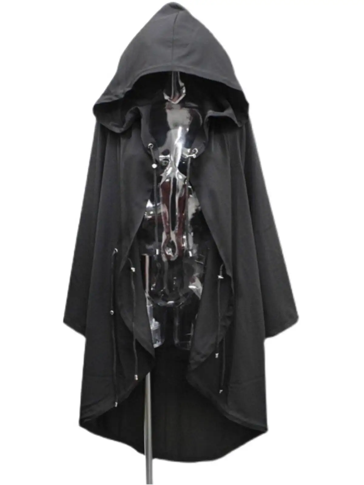 DEORART Unisex Hooded Jacket Top In Stock Japanese Harajuku Style Dark Yabi Culture Student Mid Length Coat