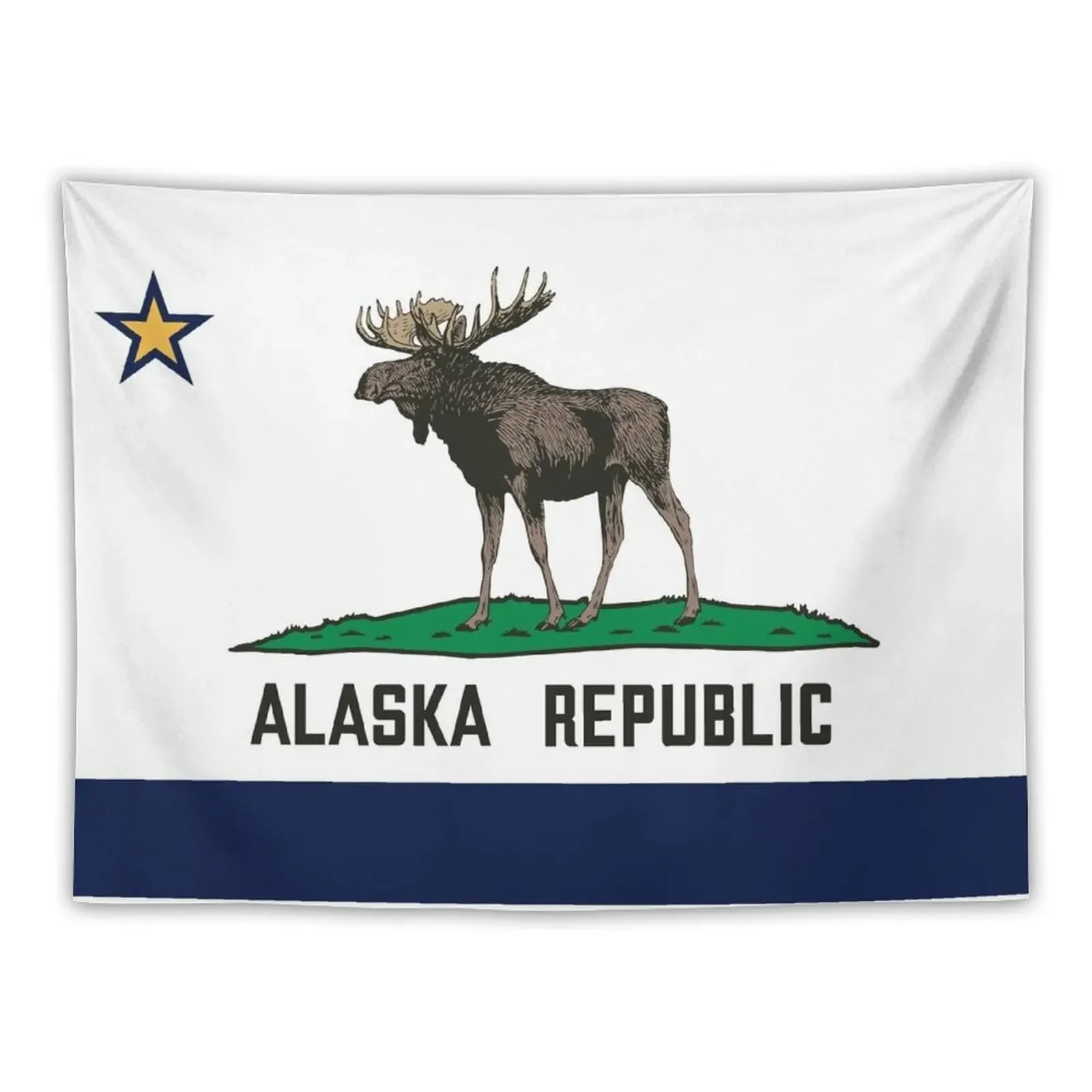 

Alaska Republic - Moose Tapestry For Bedroom Hanging Wall Tapestry