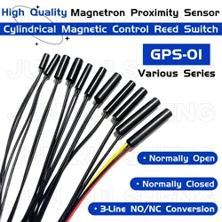 5PCS GPS-01 Magnetic Reed Switch 10MM 15MM 18MM 20MM 25MM 30MM 38MM Normally Open/Closed NO/NC GPS 01 Magnetron Proximity Sensor