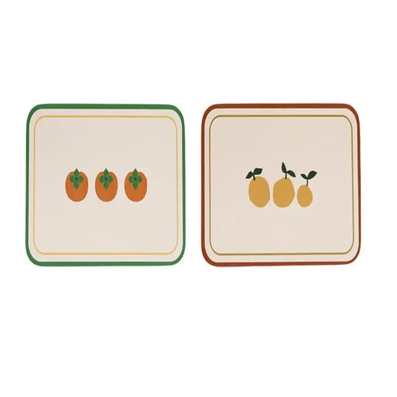 Mantel Individual Retro Resistente al Calor, Impermeable y Antimanchas de Cuero PU para Mesa de Comedor, Vajilla de Cocina, Bistro, Bar, Decoración del Hogar