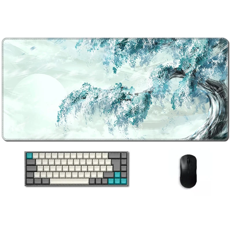 Large Mouse Pad Xxl Wisteria Tree Gaming Mausepad Office Mousepad Gamer Set Up Accessories Desk Mat Extended Cabinet Deskmats