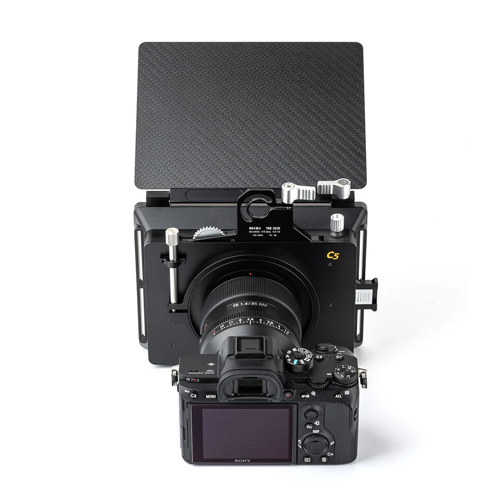 Nisi c5 matte box vnd kit vnd filter rahmen filter ablage und adapter ring für dslr spiegellose kamera fotografie zubehör