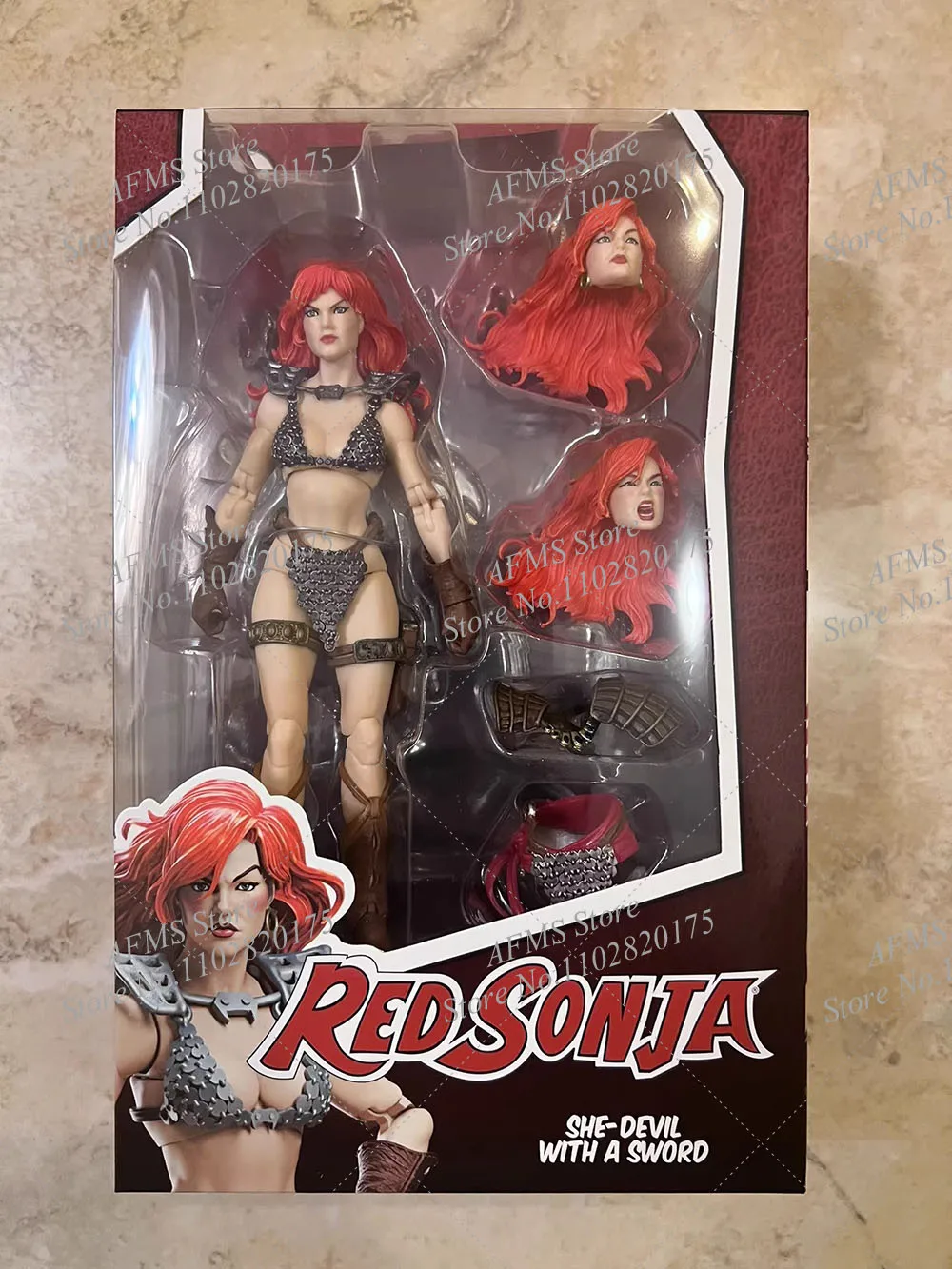 

Коллекционная фигурка BFS Deluxe Edition в масштабе 1/12, красные волосы Sonja Adventurer Warrior, полный набор, 6 дюймов, женская фигурка солдата