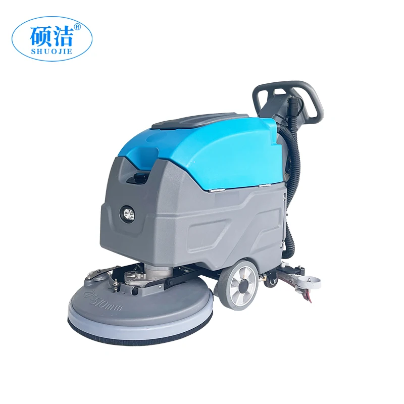 Modern Hotel High Working Performance Scrubbing Machine Floor Cleaning Scrubber Hand Push Floor Sweeper