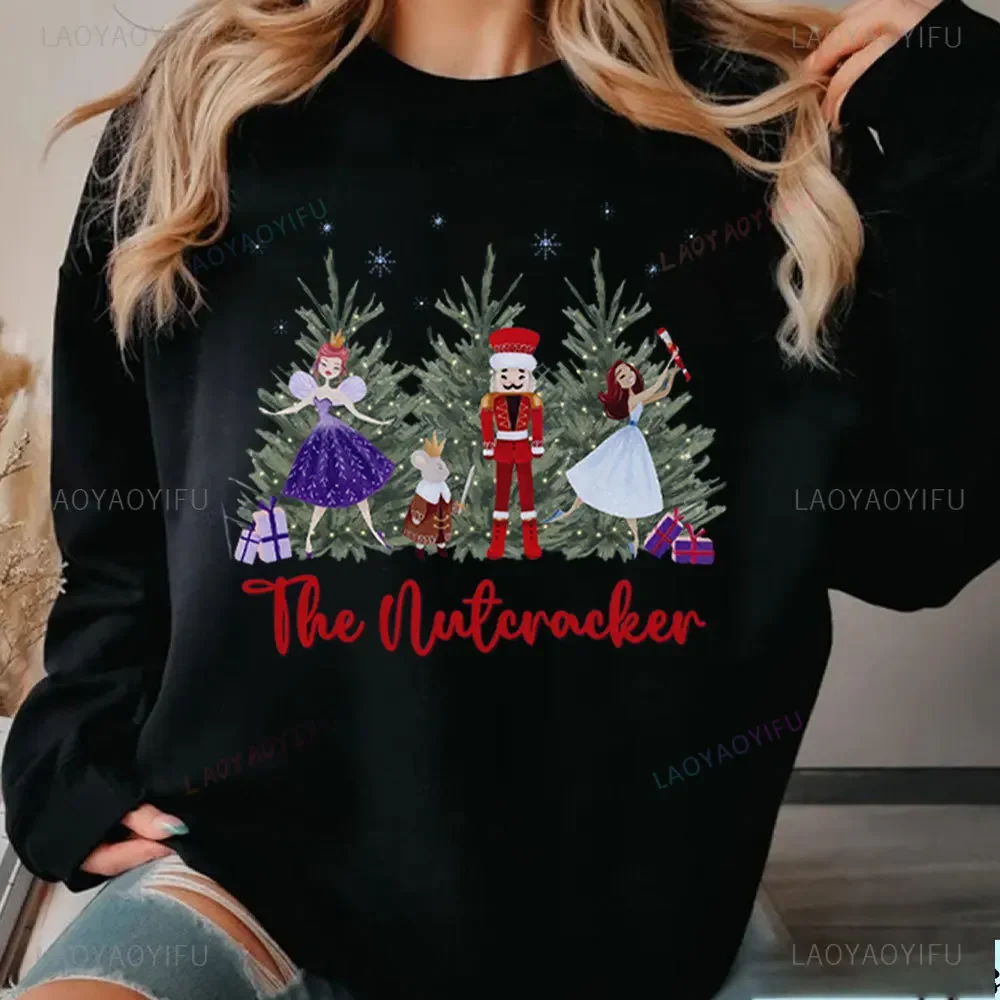 Nutcracker Hoodie Ballet Women Sweatshirt Gift for Ballerina Hoody Sweatshirt Ballet Dancer Gift Dance Teacher Christmas Hoodie