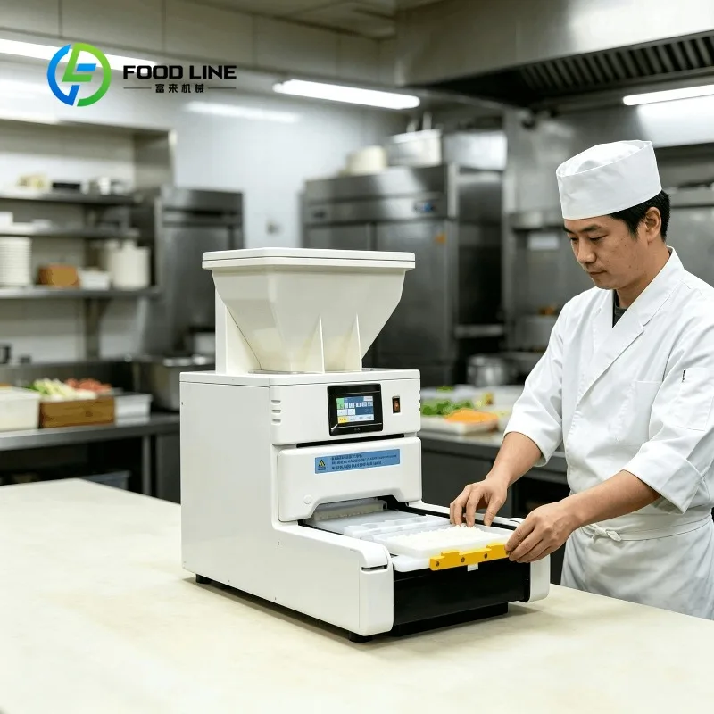 Customized automatic sushi rice dispenser rice sheet making machine for catering factory sushi retail shop energy saving feature