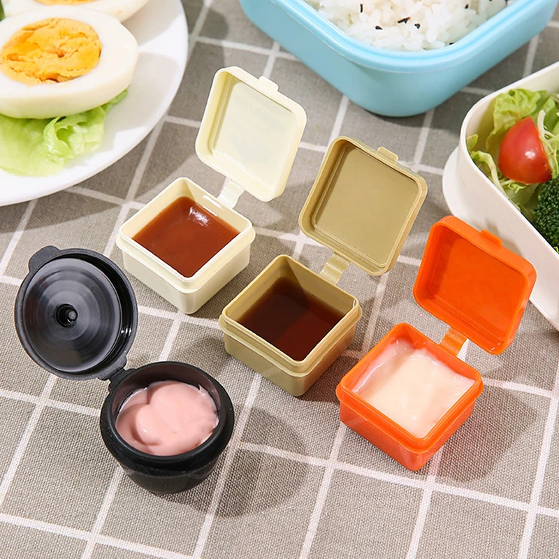Salad Container Jar - 4 adet Mini baharat sos şişesi