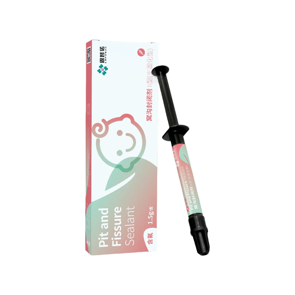 Fluoride-Containing Color-Changing Light-Cured Dental Pit and Fissure Sealant For kids 1.5g/Tube/Box