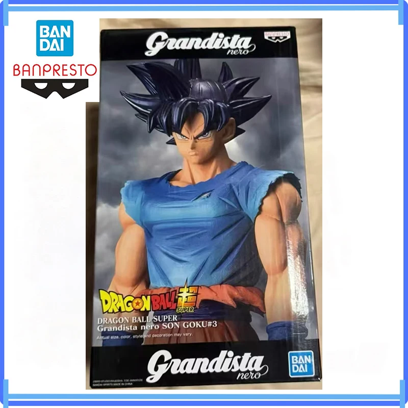 

In Stock Original Bandai Super Saiyan Dragon Ball Son Goku Action Figures Nero Goku Ultra Instinct Black Hair Anime Toys Gifts
