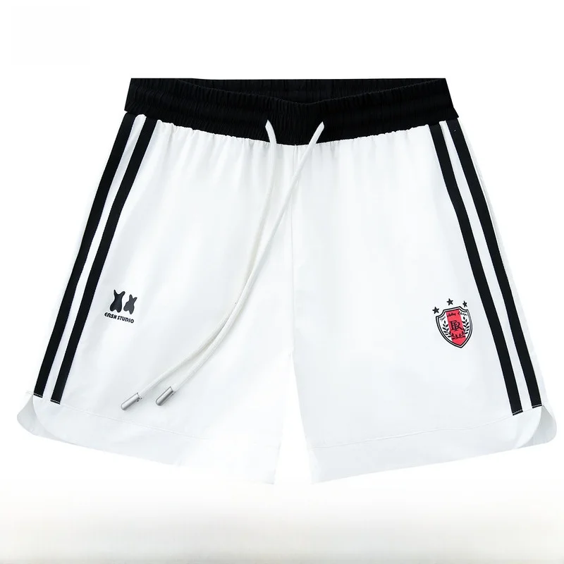 

ER Spicy Girl Лето Новый Открытый Фитн Бег Пляж Повседневный Spor orts Свободный крой со средней талией Молодежный Прямые ноги Модный