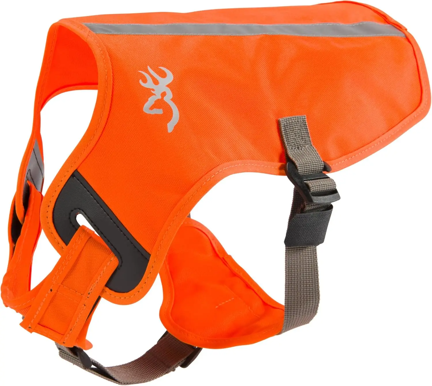

Hi-Vis Dog Safety Vest, Adjustable Medium Orange Coverage for Outdoor Pet Protection