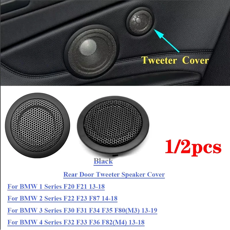 Car horn cover For BMW Front Rear Door Midrange Speaker Cover F30 F32 F33 F31 F34 F48 F36 F80 F39 X1 X2 3 GT 2 4 Series