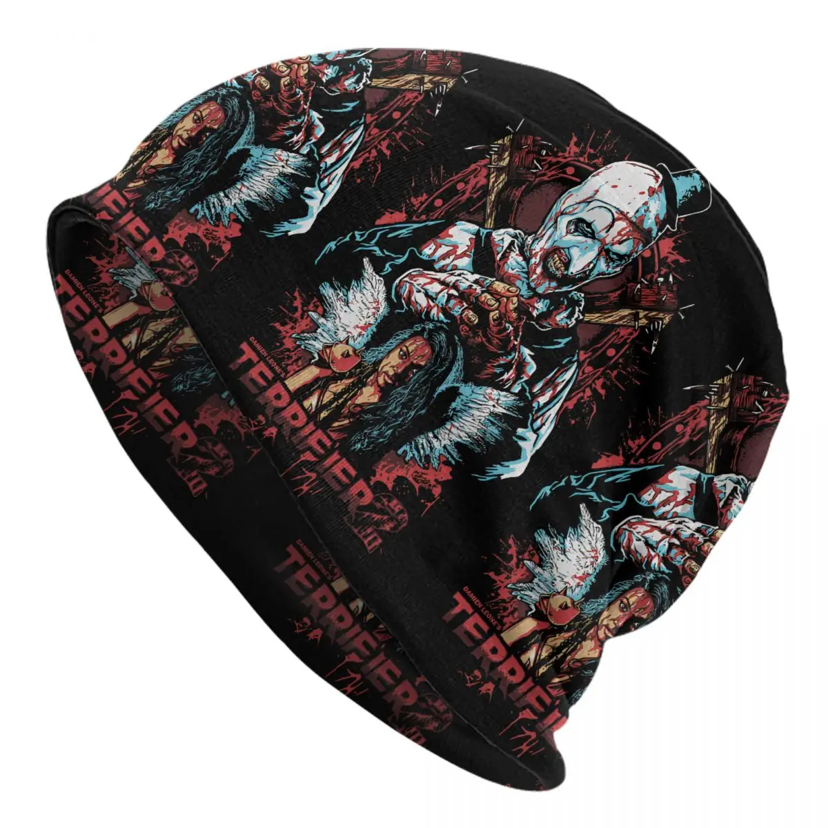 Terrifier Horror Movie Halloween Bonnet Hat Street Skullies Beanies Art The Clown Men Women Knitting Hats Summer Head Wrap Cap