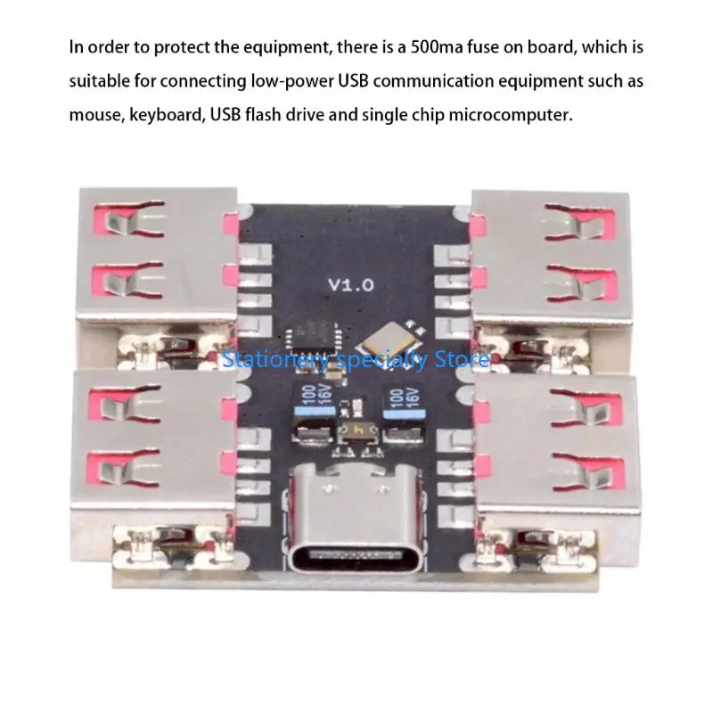 P0RB Small USB 2.0 4 Port Center Extender Strong 4 Port USB 2.0.