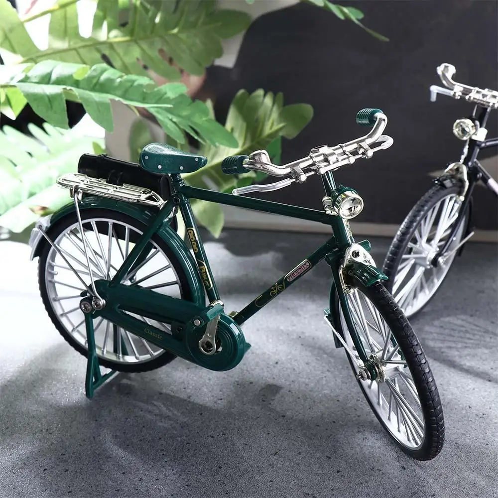 Estatuilla de bicicleta de montaña, juguete de aleación fundida, modelo de bicicleta Retro, juguete, modelo de bicicleta Vintage, juguetes de bicicleta Retro, bicicleta de simulación