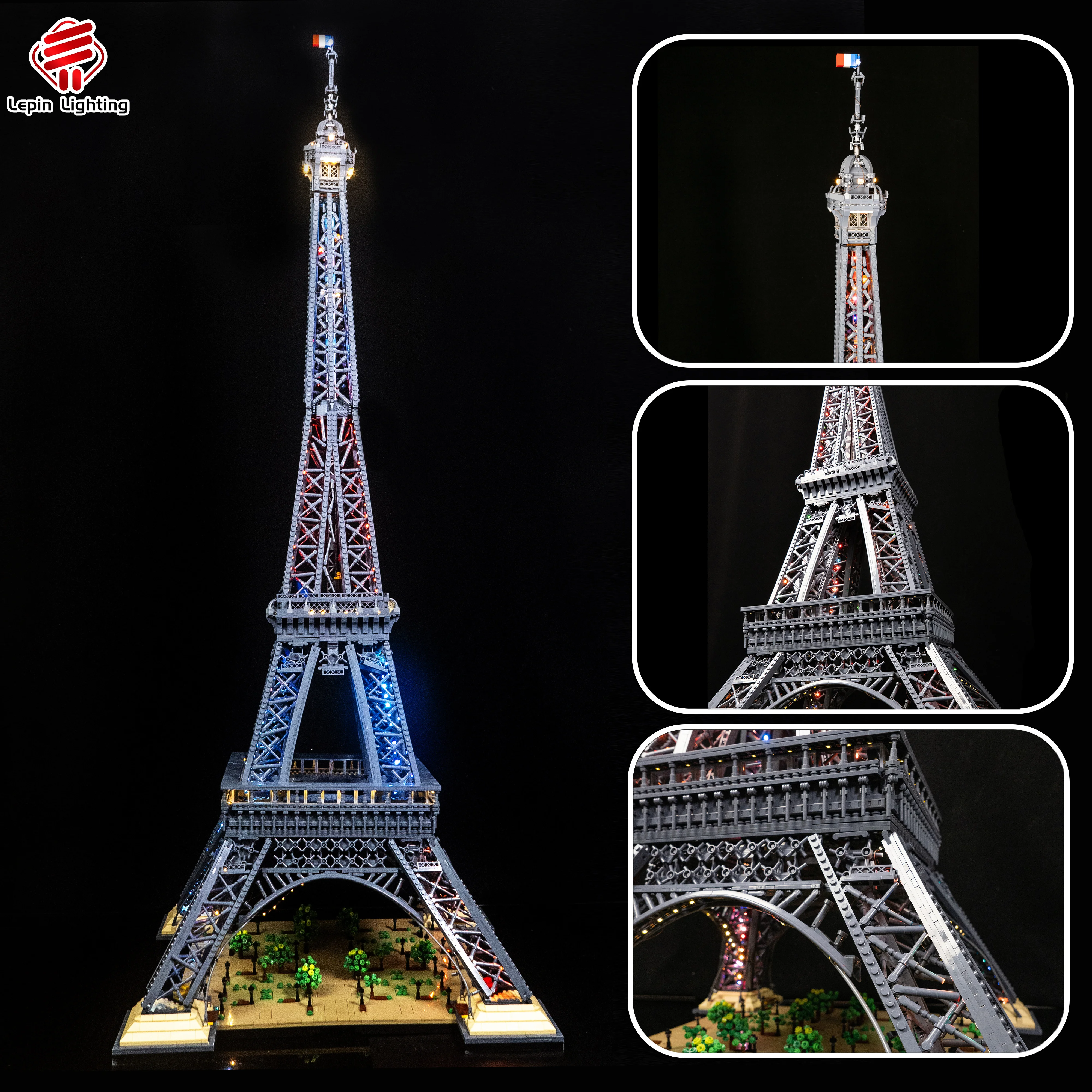 DIY-LED-Lichtset für 10307, Eiffelturm, Bausteinmodell, Fernbedienung, Beleuchtungsset, Dekorationszubehör